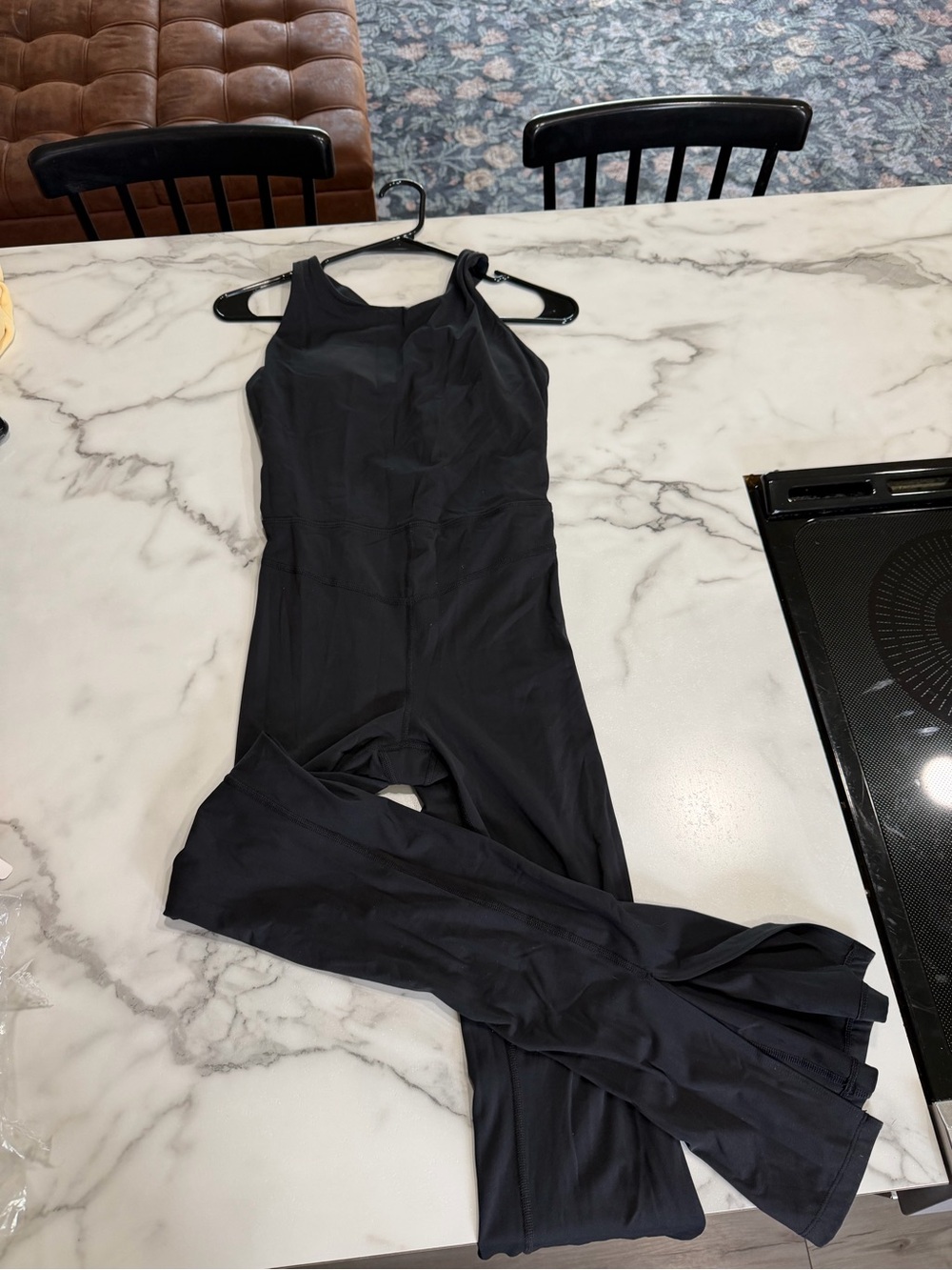JoyLab Black Sleeveless Wide-Leg Jumpsuit